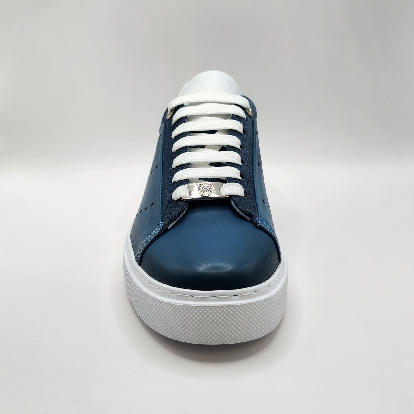 Blue & white sneakers
