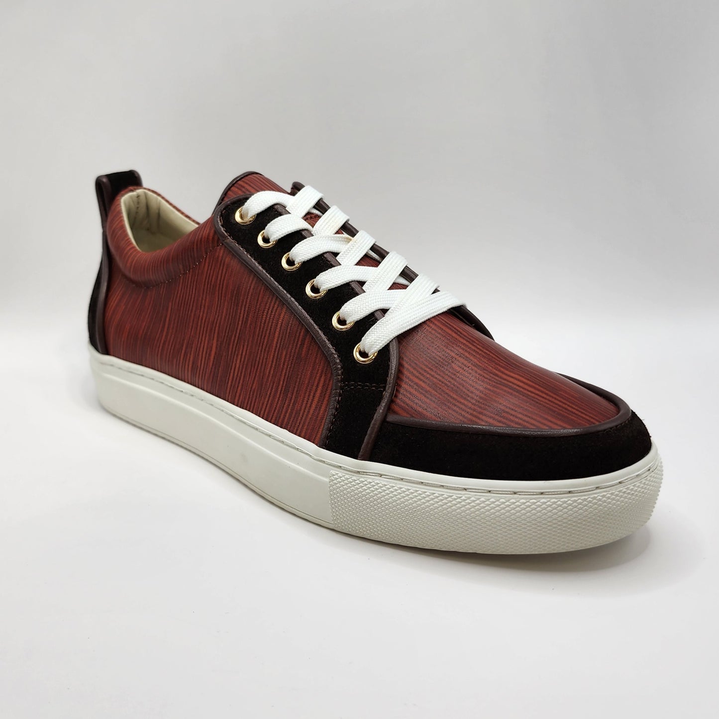 Wooden appearance sneakers