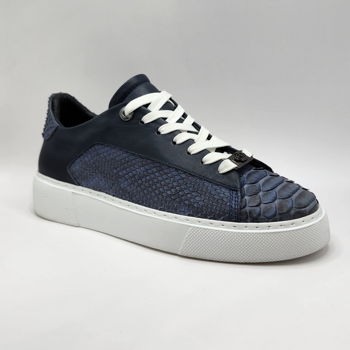Blue phyton sneakers