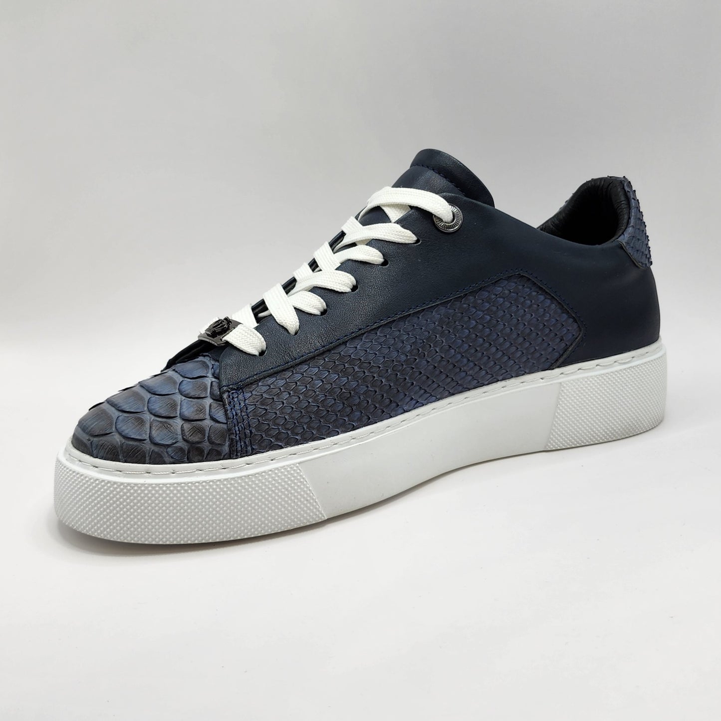 Blue phyton sneakers