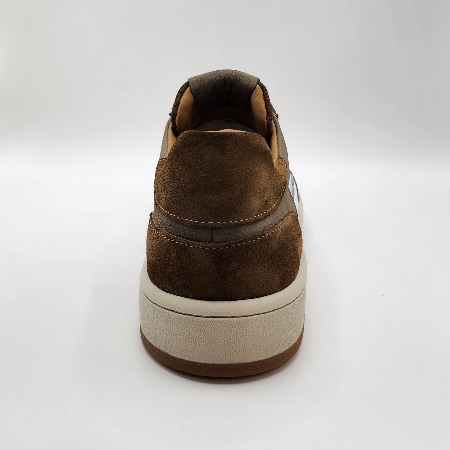 Cream suede & white leather