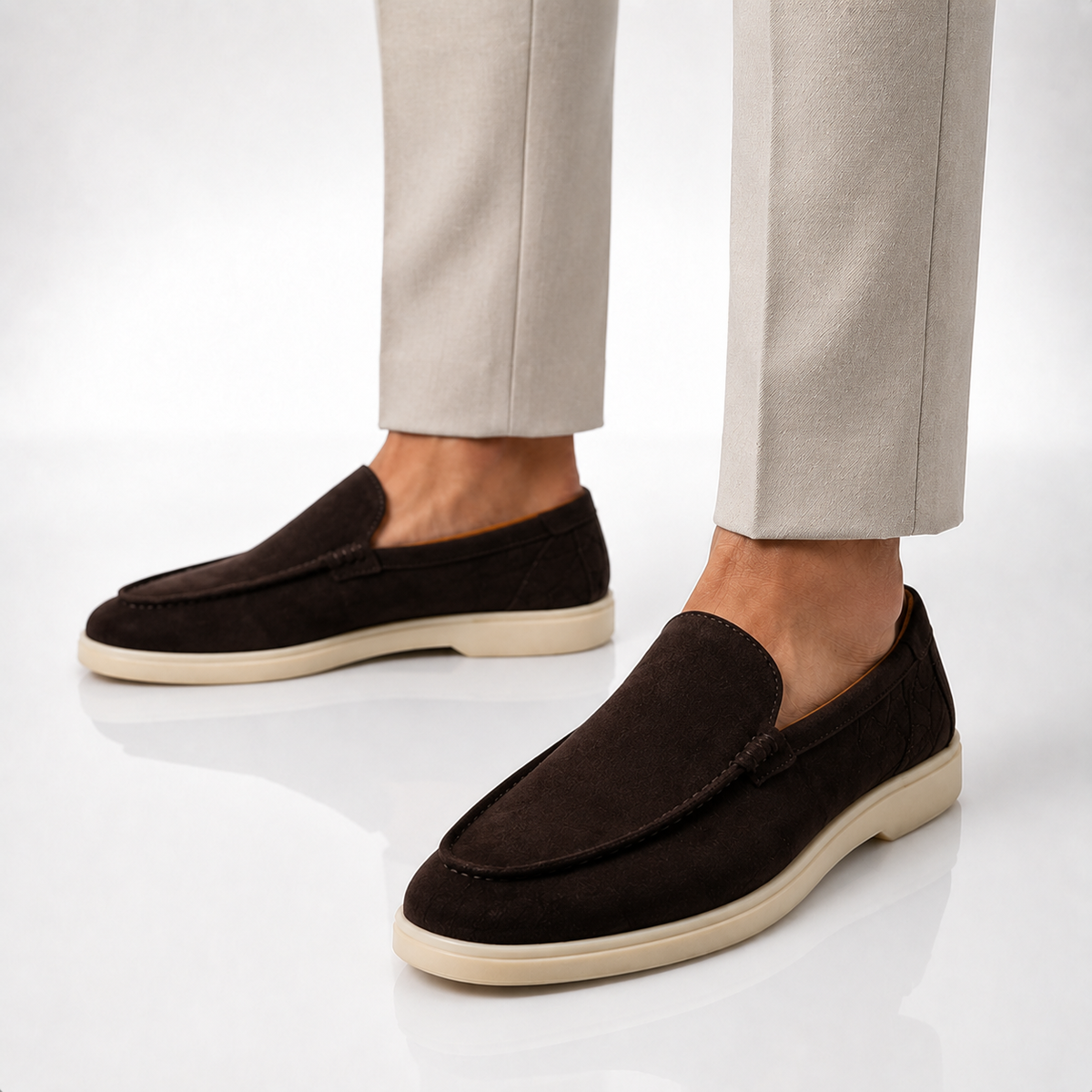 GAVA Brown Suede Loafers