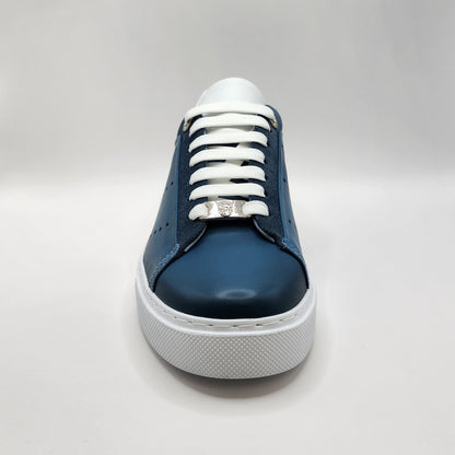 Blue & white sneakers