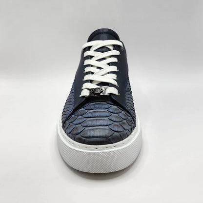 Blue phyton sneakers