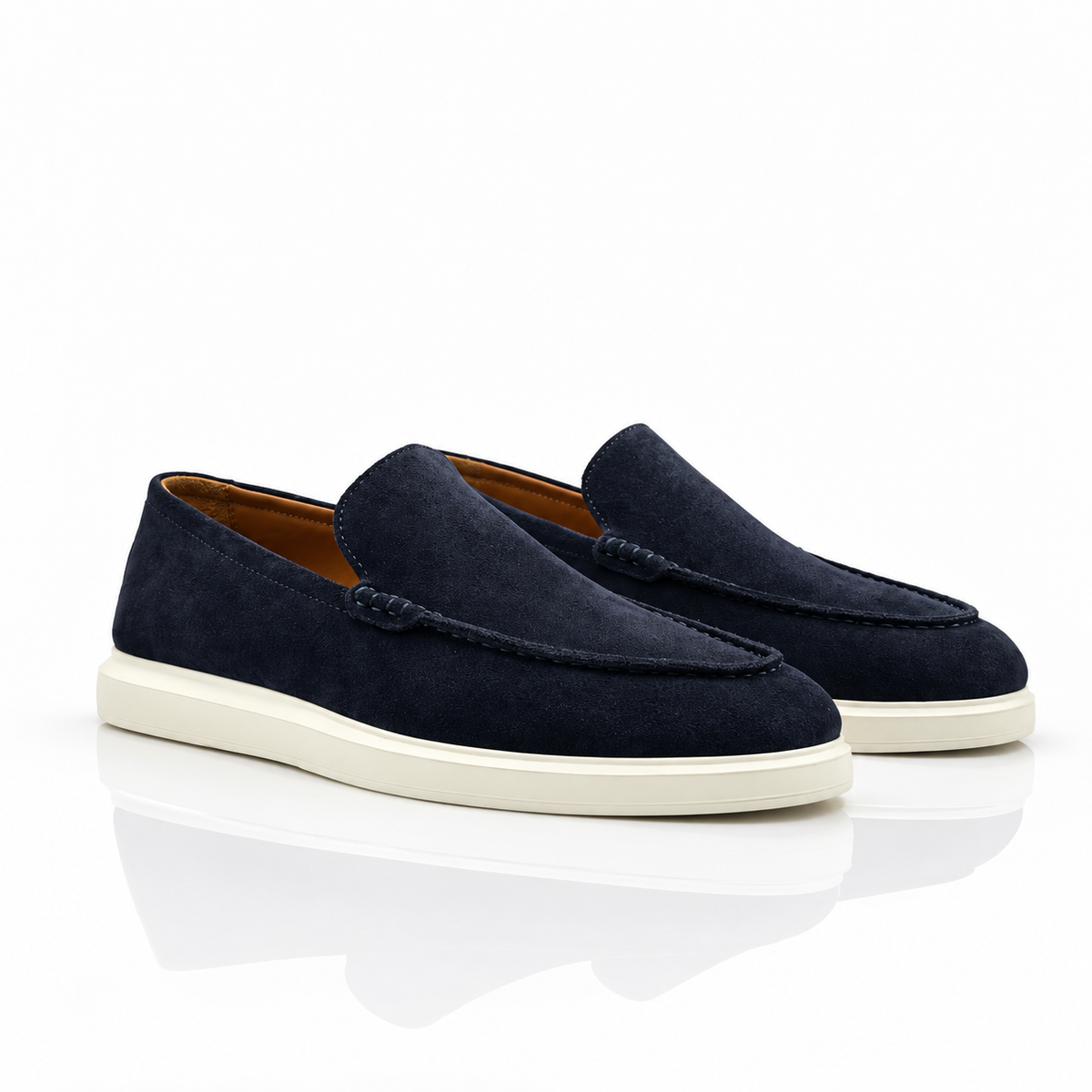 Blue Suede Loafers