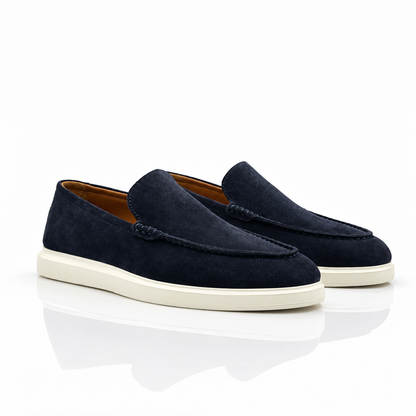 Blue Suede Loafers