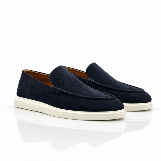 Blue Suede Loafers